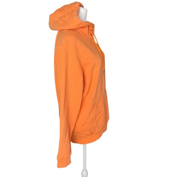 Under Armour Mens Medium Playback Essential Fleece Hoodie Orange Pullover Pocket - Picture 9 of 10
